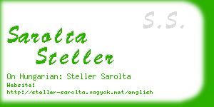 sarolta steller business card